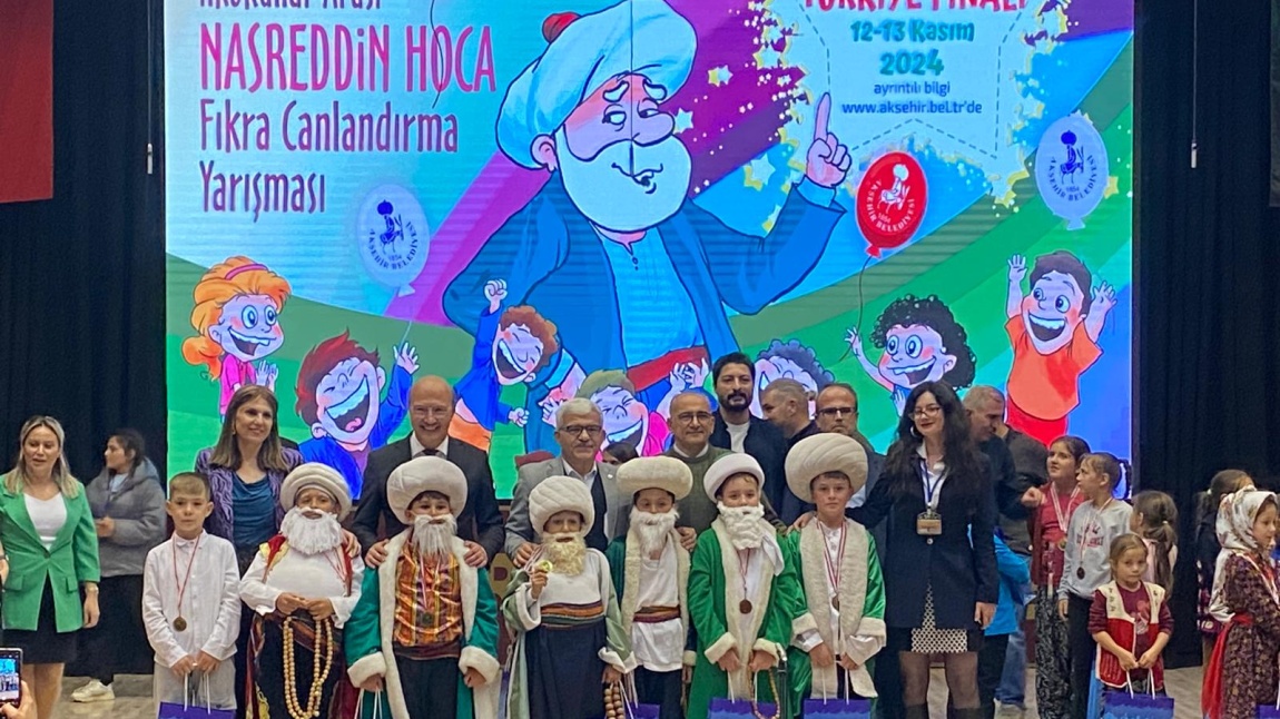 Cumhuriyet İlkokulu Nasreddin Hoca Fıkra Canlandırma Yarışmasında Bölge Birincisi.